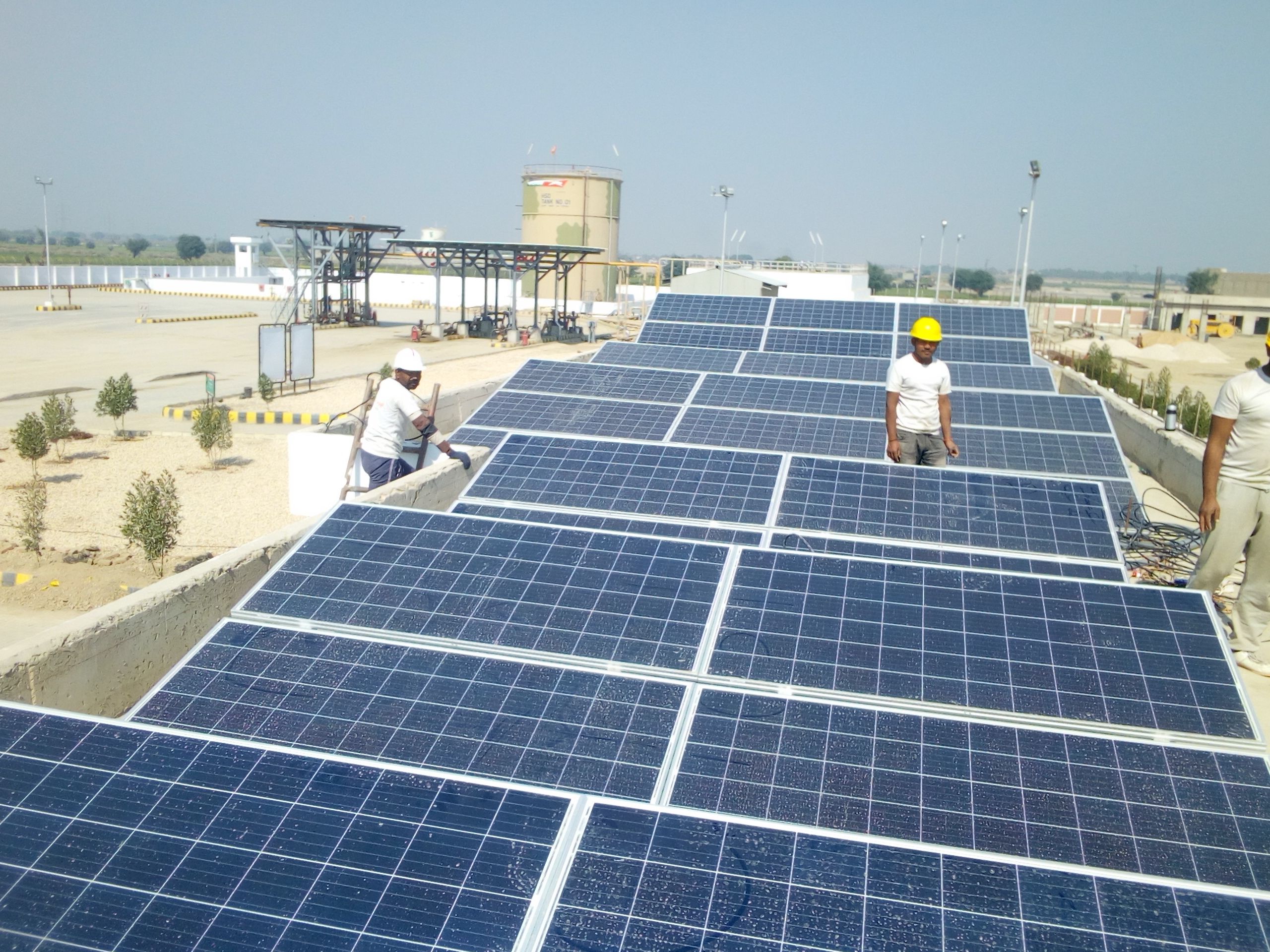 Solar panel installation